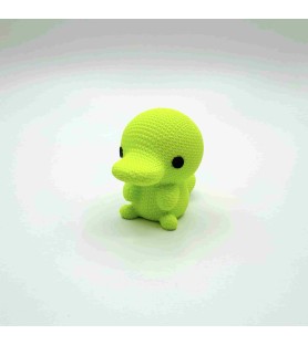 Figurine Ornipop | Ornithorynque effet tricoté - Lime - Impression 3D