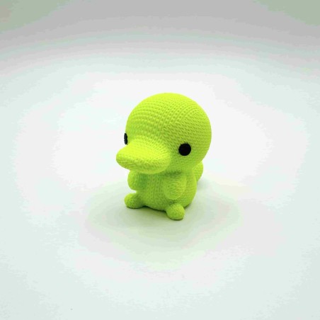 Figurine Ornipop | Ornithorynque effet tricoté - Lime - Impression 3D