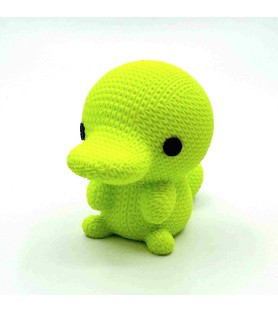 Figurine Ornipop | Ornithorynque effet tricoté - Lime - Impression 3D