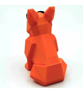 Figurine Opti'Dog | Bouledogue Français - Orange/Navy - Impression 3D