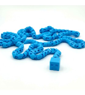 Figurine Serpix - Bleu - Impression 3D