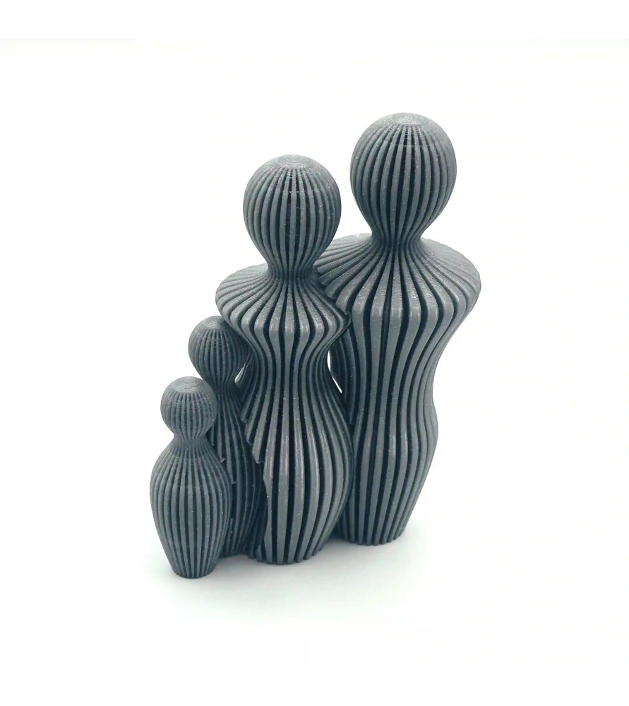 Statuette famille (couple & 2 enfants) - Impression 3D