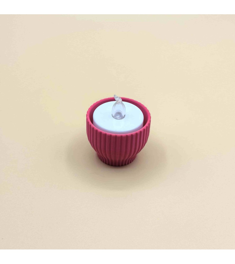 Bougeoir Focalis pour bougie à LED