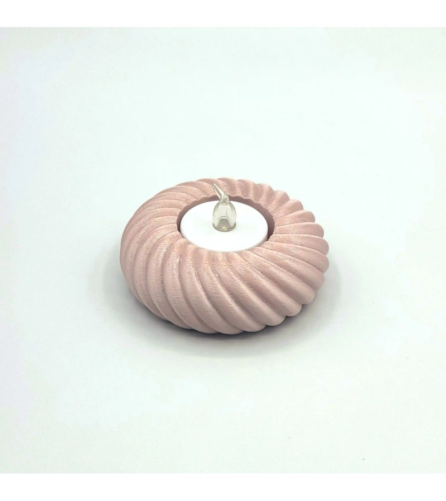 Bougeoir Spirale pour bougie à LED