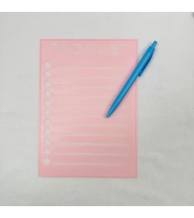 Pochoir "to do list" réutilisable