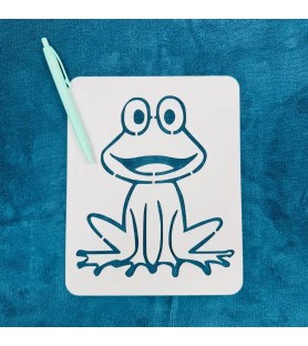 Pochoir animal grenouille réutilisable