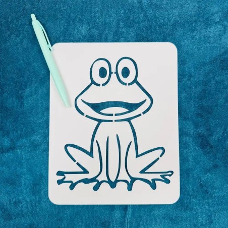 Pochoir animal grenouille réutilisable