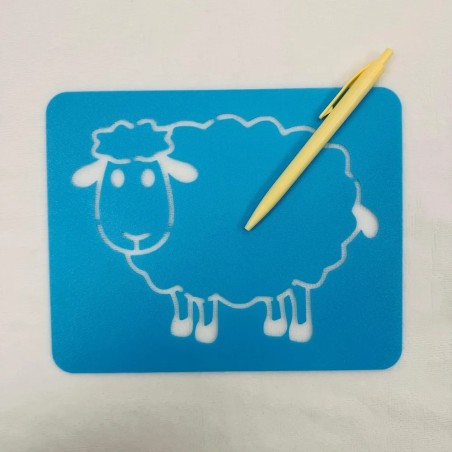 Pochoir animal mouton réutilisable