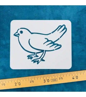 Pochoir animal canari réutilisable