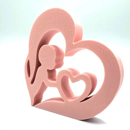 Bébé en coeur - Rose