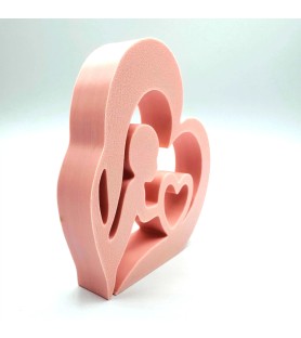 Bébé en coeur - Rose