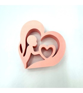 Bébé en coeur - Rose