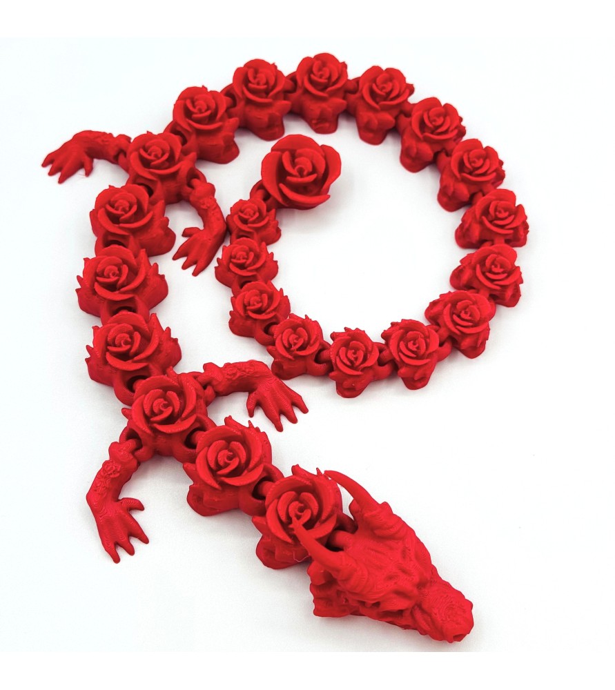 Dragon aux roses - Rouge Dragon aux roses - Rouge