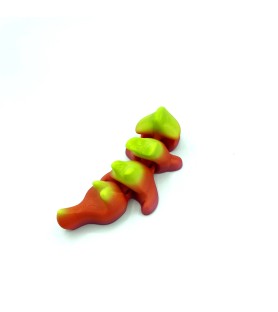 Mini Dragon Articulé | Figurine impression 3D Rouge & Vert - POMM créations