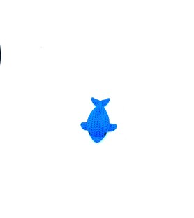 Dauphin Tricot Bleu | Figurine marine impression 3D - POMM créations