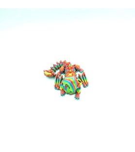 Cinder Chat Dragon Multicolore | Figurine 3D déco féline et fantastique - POMM créations