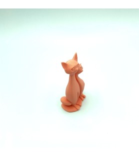 Couple de chat assis