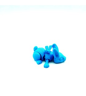 Cinder Tiny Bunnys Bleu | Figurine Lapin 3D Déco Mignonne - POMM créations