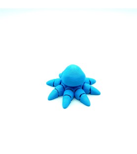 Cinder Octopus Bleu clair | Figurine poulpe impression 3D - POMM créations