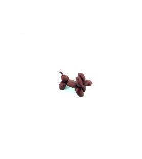 Chien Ballon Origami marron | Figurine déco 3D ludique – POMM créations
