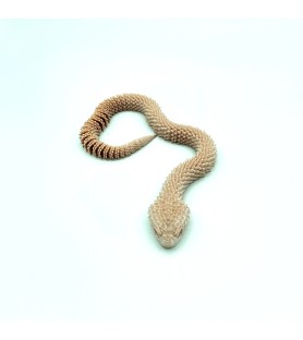 Aspidion serpent beige | Taille M – Figurine déco 3D – POMM créations