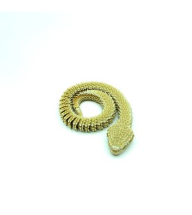 Aspidion serpent jaune | Taille M – Figurine déco 3D – POMM créations