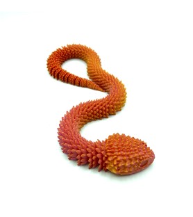 Figurine Aspidion - Orange/Rouge - M