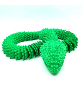 Aspidion serpent vert | Taille XL – Figurine déco 3D – POMM créations