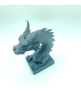 Drakehelm dragon noir | Figurine déco 3D – POMM créations