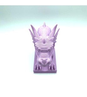 Drakehelm dragon violet | Figurine déco 3D – POMM créations