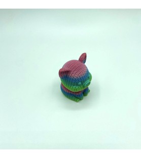 Cochon assis tricot