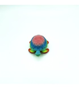 Tortue multicolore | Taille S – Figurine déco 3D – POMM créations
