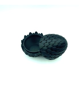 BOITE OEUF DRAGON – Boîte œuf articulée noir 3D – POMM créations