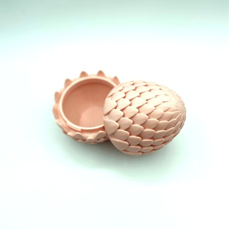 Boite oeuf dragon - Rose