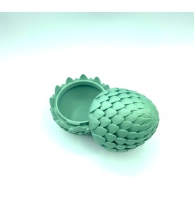 BOITE OEUF DRAGON VERT – Boîte œuf articulée 3D – POMM créations