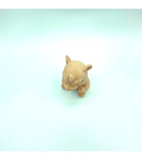 RHINO EN COLÈRE – Figurine crème 3D – POMM créations