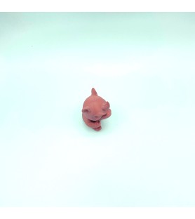 RHINO EN COLÈRE – Figurine rose 3D – POMM créations