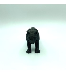 Tigre debout – Figurine noire 3D – POMM créations