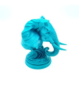 Buste d’éléphant | Taille M – Figurine déco 3D – POMM créations