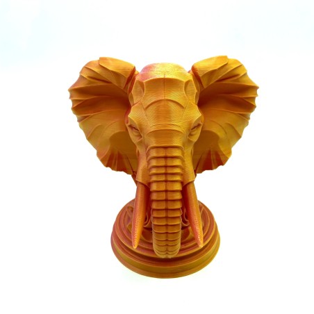 Buste éléphant - Orange Rose - M