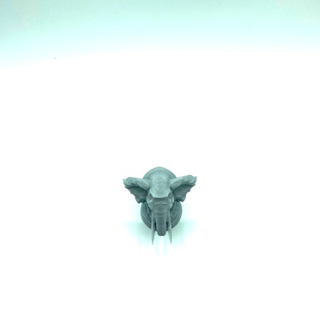 Buste éléphant - Gris - S