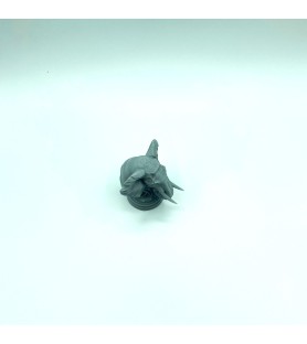 Buste éléphant - Gris - S