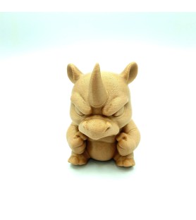 Rhino en colère - Figurine crème 3D - POMM créations