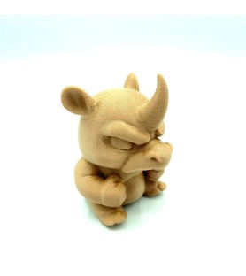 Rhino en colère - Figurine crème 3D - POMM créations