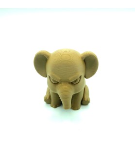 Éléphant en colère - Figurine crème 3D - POMM créations