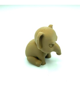 Éléphant en colère - Figurine crème 3D - POMM créations
