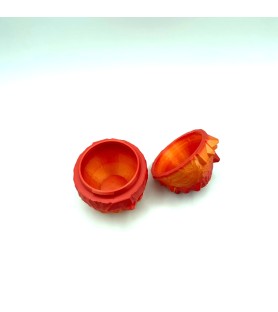 Boîte oeuf Crystal - Rouge orange