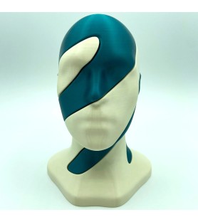 Tête vortex - Bleu et beige