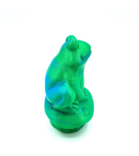 Grenouille sur champi - Vert et bleu