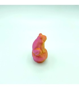 Grenouille champi - Rose et orange